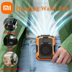 Newest Xiaomi 4000mAh Hanging Neck Waist Clip Fan