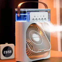 3-in-1 Portable Air Cooler Fan with LED Lights