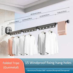 Wall Suction Retractable Clothes Hanger