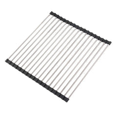 Foldable Stainless Steel Dish Drainer Drying Rack